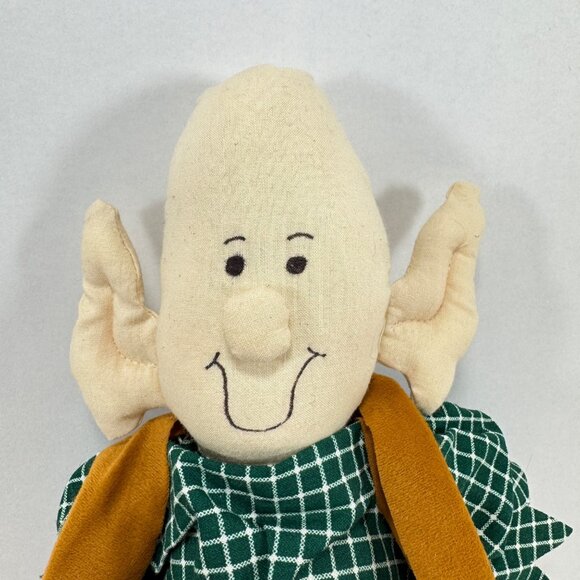 Vintage 3 Handmade Cloth Christmas Elf Dolls Shelf Sitter Rustic Holiday Decor - Picture 11 of 11